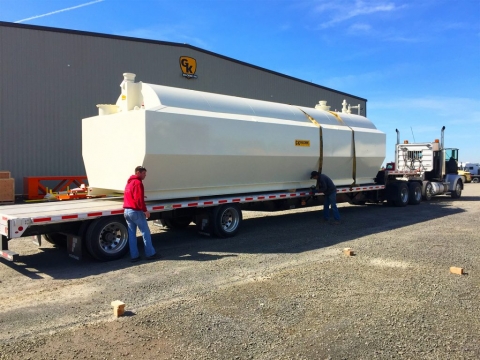 Large Tank being Shipped