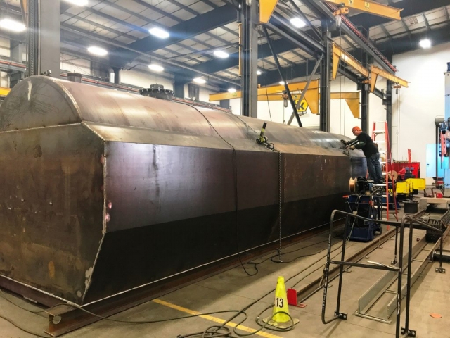 Large Tank being made Large Tank being made